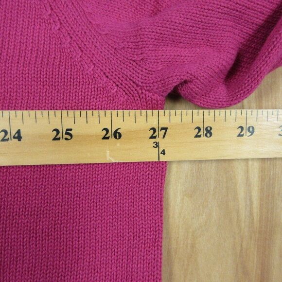 GAP Crew Neck Cotton Sweater Sz XXL (18-20) Fuchsia Pink Knit Top 2XL Shirt NWT - Picture 12 of 13